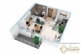 1-к. квартира, 36,6 м², 6/15 эт.