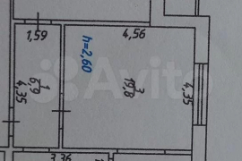 2-к. квартира, 61,2 м², 6/10 эт.