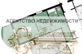 1-к. квартира, 50,5 м², 2/17 эт.