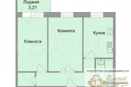 2-к. квартира, 50 м², 4/5 эт.