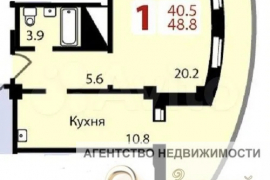 1-к. квартира, 57 м², 16/17 эт.