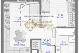 2-комн. квартира, 38,9 м²
Расположение

