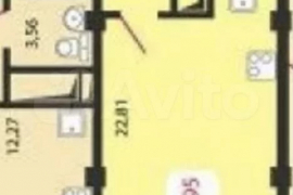 Квартира-студия, 35 м², 23/25 эт.