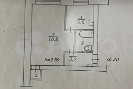 Своб. планировка, 30,8 м², 1/5 эт.