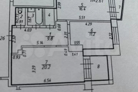 2-к. квартира, 63,2 м², 5/16 эт.