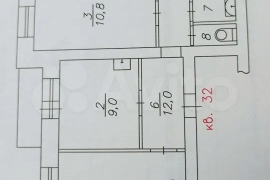 4-к. квартира, 74,3 м², 6/9 эт.