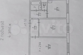 2-к. квартира, 49 м², 4/10 эт.