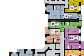 1-к. квартира, 44,5 м², 11/16 эт.