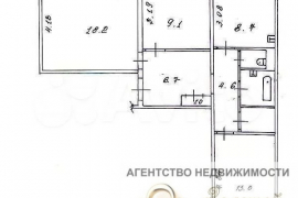 3-к. квартира, 68 м², 2/9 эт.