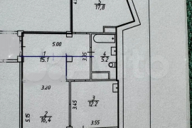 2-к. квартира, 67 м², 3/16 эт.