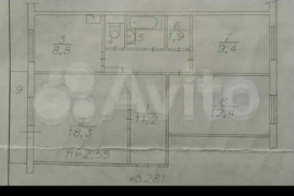 3-к. квартира, 66 м², 2/5 эт.