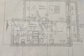 1-к. квартира, 37,6 м², 22/25 эт.