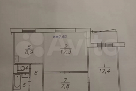 2-к. квартира, 52,4 м², 8/10 эт.
