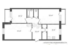 3-к. квартира, 68,7 м², 4/5 эт.