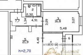 3-к. квартира, 60 м², 20/24 эт.