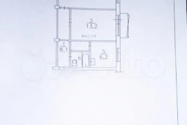 2-к. квартира, 45 м², 5/5 эт.