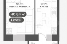 1-к. квартира, 40,8 м², 10/17 эт.