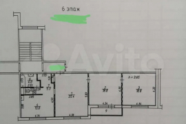 3-к. квартира, 86,4 м², 6/6 эт.
