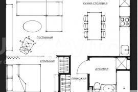 1-к. квартира, 40 м², 4/10 эт.