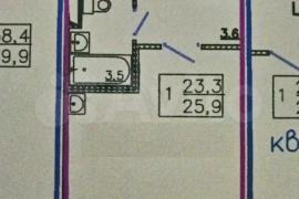Квартира-студия, 25,9 м², 14/16 эт.