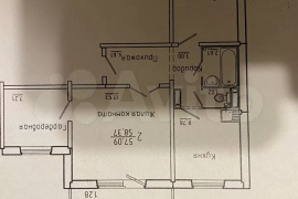 2-к. квартира, 58 м², 6/15 эт.
