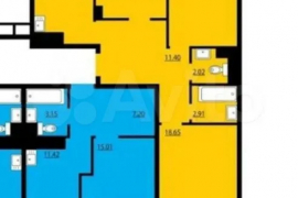 3-к. квартира, 77,1 м², 9/25 эт.