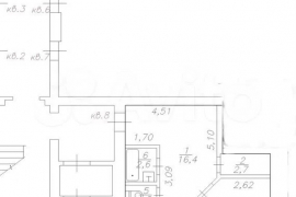 1-к. квартира, 51 м², 1/10 эт.