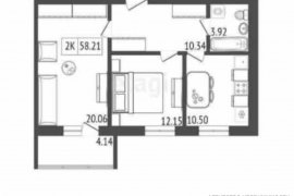 Продается 2-комн. квартира, 58,3 м²
Расположение
