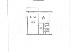 1-к. квартира, 34,9 м², 5/5 эт.