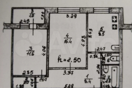 2-к. квартира, 51,6 м², 4/5 эт.
