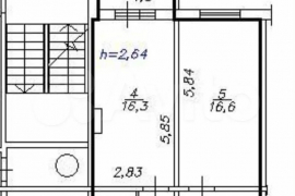 1-к. квартира, 43,5 м², 16/16 эт.