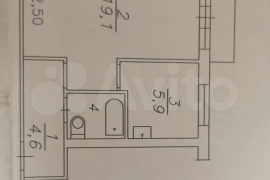 1-к. квартира, 32,4 м², 5/5 эт.