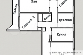 5-к. квартира, 120 м², 3/9 эт.