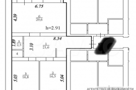 3-к. квартира, 88,6 м², 6/21 эт.