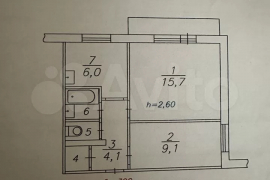 2-к. квартира, 39,9 м², 6/9 эт.
