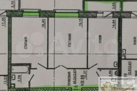 2-к. квартира, 73 м², 8/8 эт.