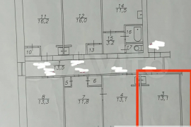 Комната 18 м² в 1-к., 3/4 эт.