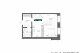 продам 1-к, Рубежная, 60