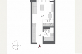 продам 1-к, Красный проспект, гп 1