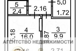 1-к. квартира, 43,9 м², 1/18 эт.