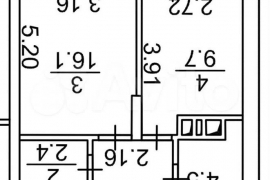 1-к. квартира, 43,4 м², 3/18 эт.