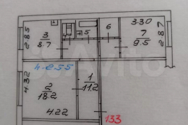 2-к. квартира, 53 м², 1/10 эт.