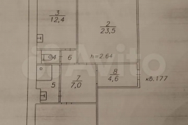 2-к. квартира, 74,3 м², 3/10 эт.