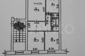 3-к. квартира, 60 м², 3/5 эт.