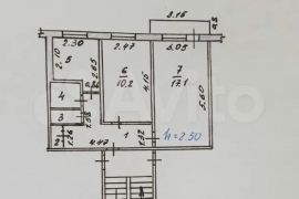 2-к. квартира, 43,8 м², 5/5 эт.