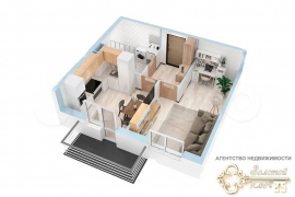 1-к. квартира, 36 м², 2/18 эт.