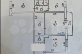 3-к. квартира, 66,7 м², 7/10 эт.