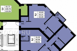 Продается 2-комн. квартира, 63 м²
Расположение
