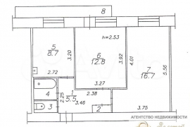 2-к. квартира, 48 м², 3/9 эт.