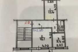2-к. квартира, 53,7 м², 3/5 эт.
